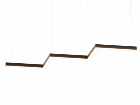  LED吊灯之字形LED ZIGZAG D型O款3d模型 
