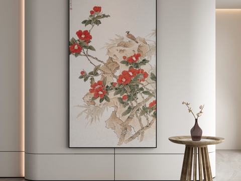  现代简约抽象挂画3d模型 