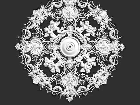  装饰花饰SR93V3d模型 