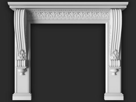  Dikart 壁炉-3 1277x1078x179mm3d模型 