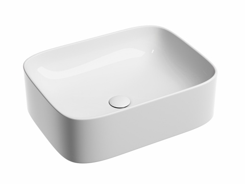  OM 悬挂式矩形洗手盆 Element 5053d模型 