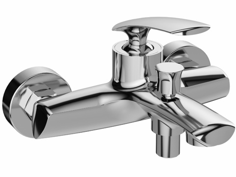  OM浴缸龙头带淋浴 STWORKI哥德堡S0313d模型 