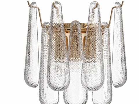  壁灯水晶奢华系列 FONTAIN AP2 金色款3d模型 