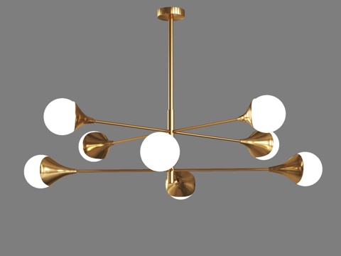  OM 天花灯 Eurosvet 60168 8 Calyx3d模型 