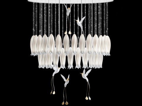  萨加蒂阿尔巴枝形吊灯，型号 Al.S.90_1203d模型 