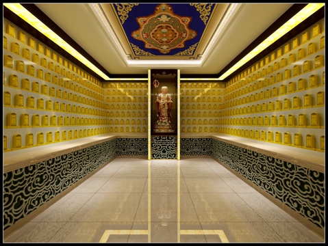  祠堂灵位3d模型 