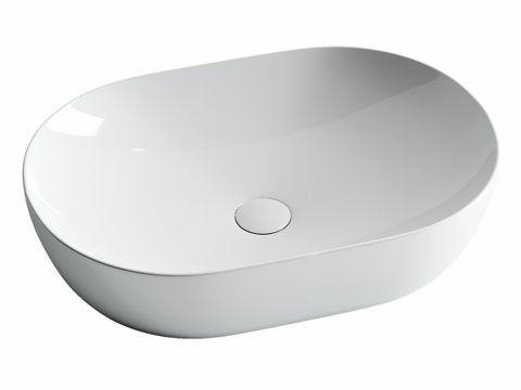  OM 悬挂式椭圆形洗脸盆 Element 600x425x13d模型 
