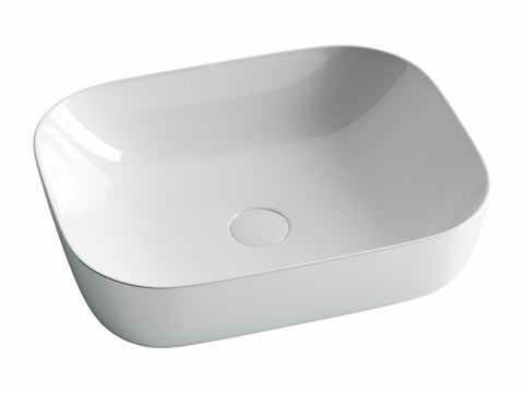  OM 悬挂式矩形洗手盆 Element 5053d模型 