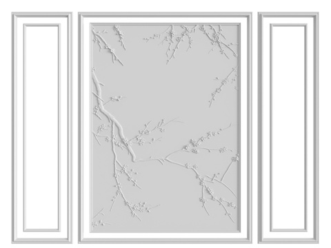  墙面组合 #1413d模型 