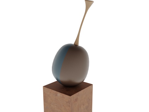  艺术雕塑3d模型 