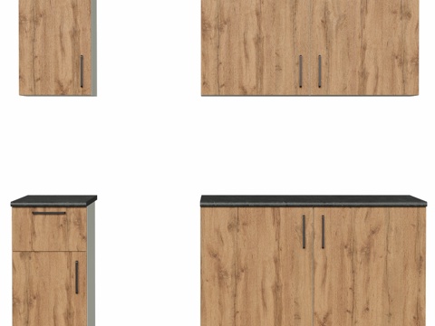  OM厨柜系列Domaci Bologna 220厘米（方案13d模型 