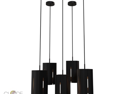  GLODE Zoma六灯吊灯3d模型 