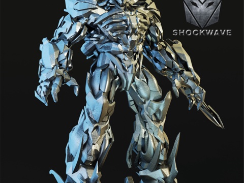  霸天虎 震荡波3d模型 