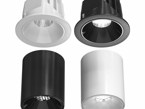  OM 表面安装和嵌入式灯具 KING KO3d模型 