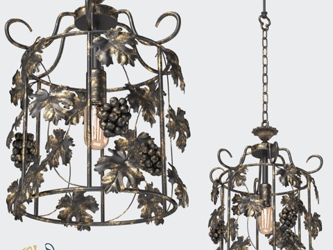  RS132 1S枝形吊灯3d模型 