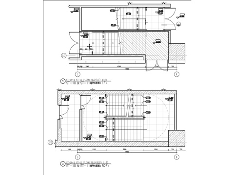 公共楼梯间施工图cad施工图