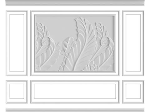  墙面组合 #1483d模型 