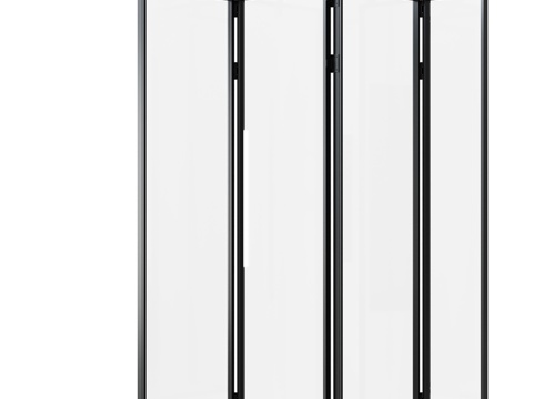  PROFILDOORS“手风琴”推拉系统（带双层玻璃）3d模型 