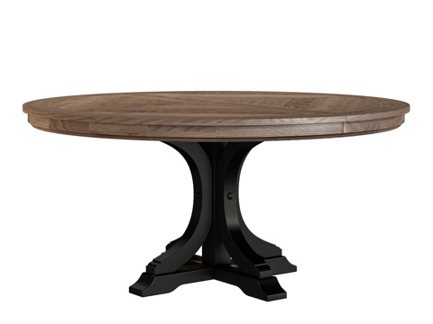  TIMELESS圆形伸缩餐桌3d模型 