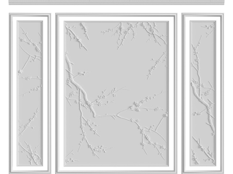  墙面组合 #1463d模型 