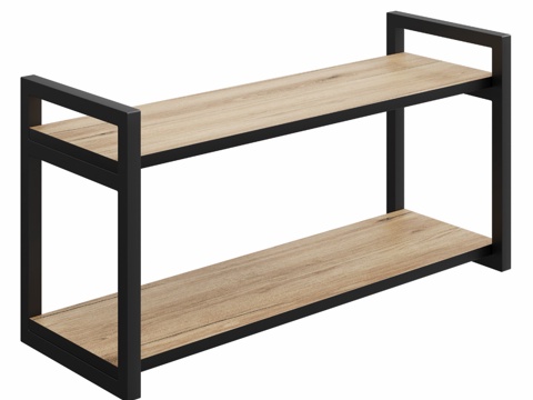 OM Shelf DIWO Elista 双层置物架，橡木工3d模型 