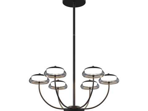  50388 LED 天花灯 黑色3d模型 