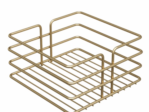  OM家用费拉拉D660-04面包架， 方形3d模型 