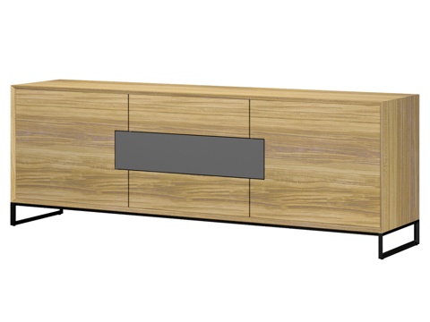  柚木实木抽屉柜 CHESS 2003d模型 