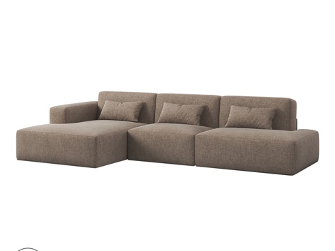  带缝线工艺的OM LOFT 051沙发3d模型 