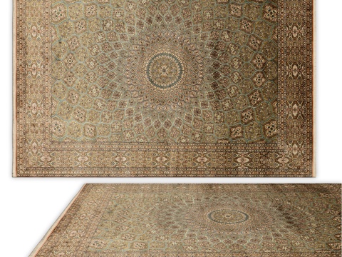  安西地毯（编号1732）3d模型 