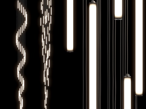  楼梯及辅助照明用长吊灯 IT-3603d模型 