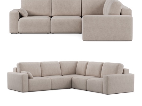  Hest转角沙发3d模型 