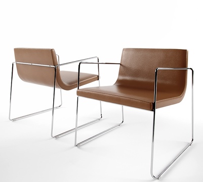  现代餐椅 单椅 椅子 休闲椅 皮椅3d模型 