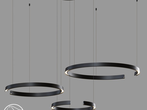  LampsShop L1859 吊灯夹式灯3d模型 