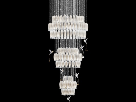  萨加蒂阿尔巴大吊灯，型号 Al.G1.110_3203d模型 