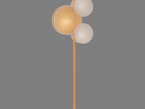  带织物扩散器的OM落地灯TK Lighting 5963d模型 