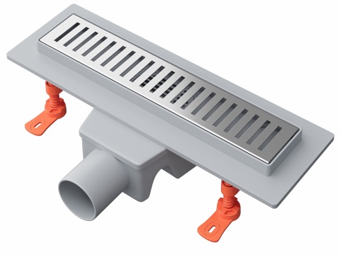  OM EWRIKA 30cm带草纹格栅淋浴盘3d模型 