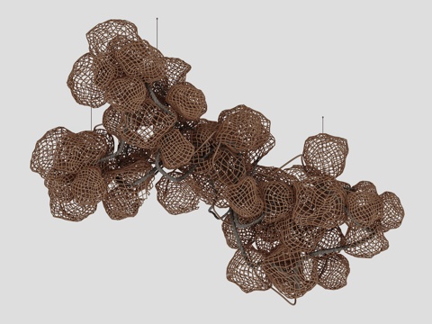 艺术装置吊灯su模型