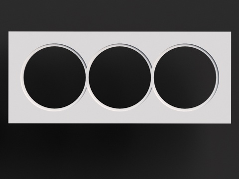  石膏墙盒 PG 003 (100x242x25)3d模型 