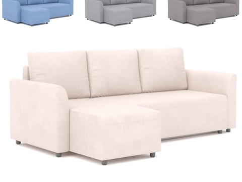  斯万转角沙发3d模型 