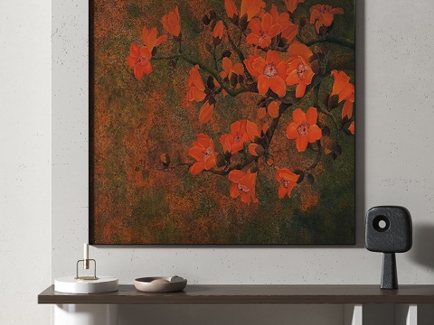  现代，简约，复古，中古，新中式，装饰画3d模型 