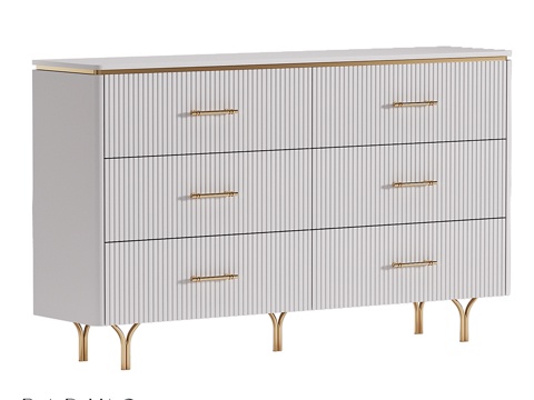  凯撒2.0系列抽屉柜3d模型 