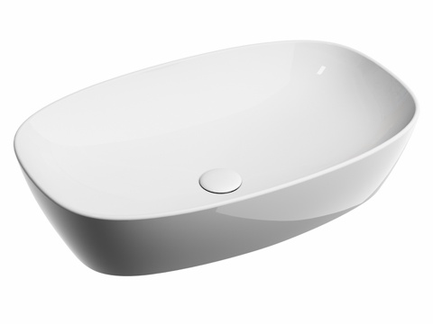  OM 悬挂式椭圆形洗脸盆 Element 600x380x13d模型 