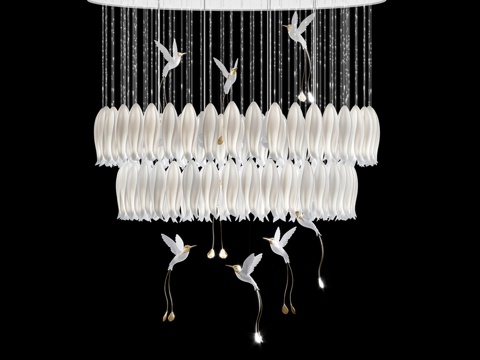  萨加蒂阿尔巴枝形吊灯，型号 Al.S.110_1353d模型 