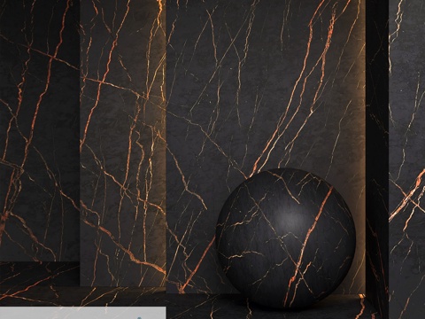  TechGres大尺寸陶瓷板材 NOIR LAURENT3d模型3d模型 