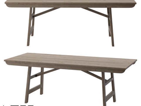  LoftDesigne 60980型号餐桌3d模型 