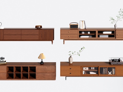 中古电视柜su模型