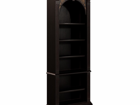  OM美式经典窄书柜3d模型 