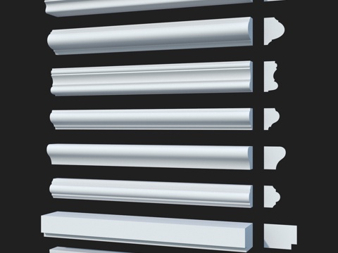  光滑装饰线条套装46. LepGrand3d模型 