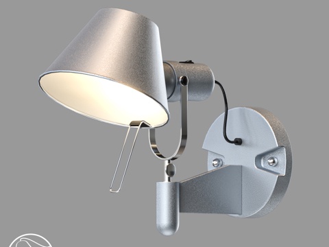  LampsShop.ru B4394-3 壁灯 银色单元 C3d模型 